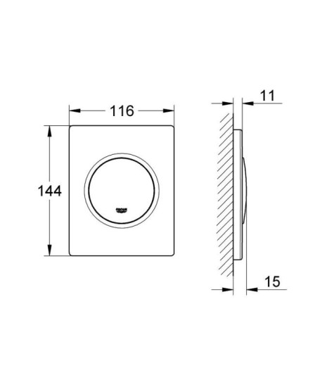Панель смыва Grohe Nova Cosmopolitan 38804000