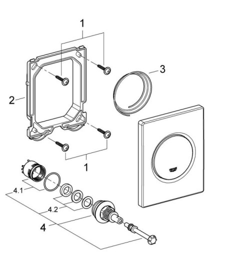 Панель смыва Grohe Nova Cosmopolitan 38804000