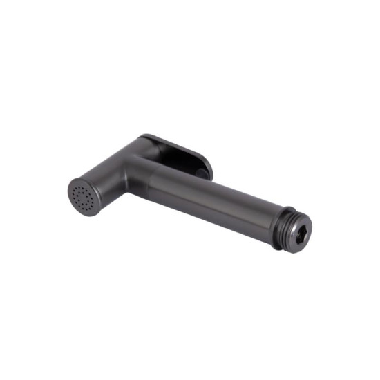 Гигиенический душ со смесителем Qtap Slavonice округлый QTSLA262GMB45916 Gunmetal Black PVD