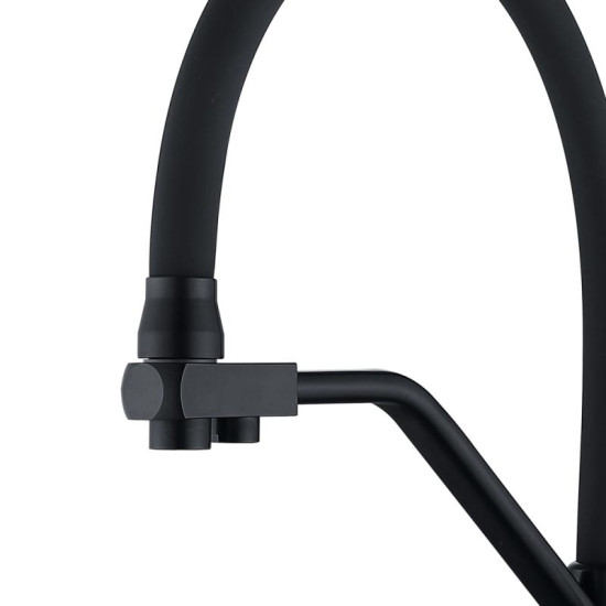 Кухонный смеситель с подключением к фильтру Lidz Aria 020F3  LDARI020F3BLA39212 BLA