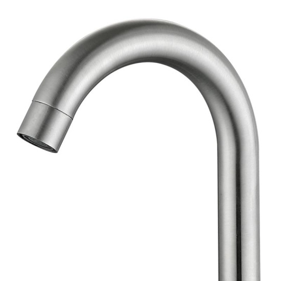 Кухонний змішувач Lidz Wind 161F двовентильний LDWIN161FNKS46098 Nickel