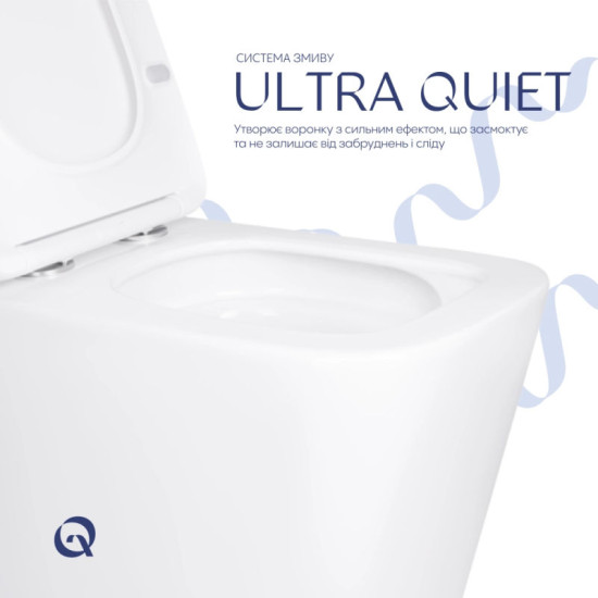 Унітаз підвісний Qtap Tern Ultra Quiet Soft-Close WHITE QT17332303AW