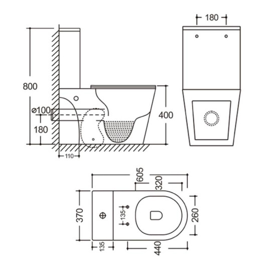 Унітаз-компакт Qtap Dove Rimless безободковий з сидінням Soft-close WHITE QT06228380BW