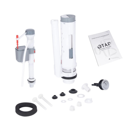 Унитаз-компакт Qtap Grand Ultra Quiet безободковый с сиденьем Soft-close WHITE QT26228301W