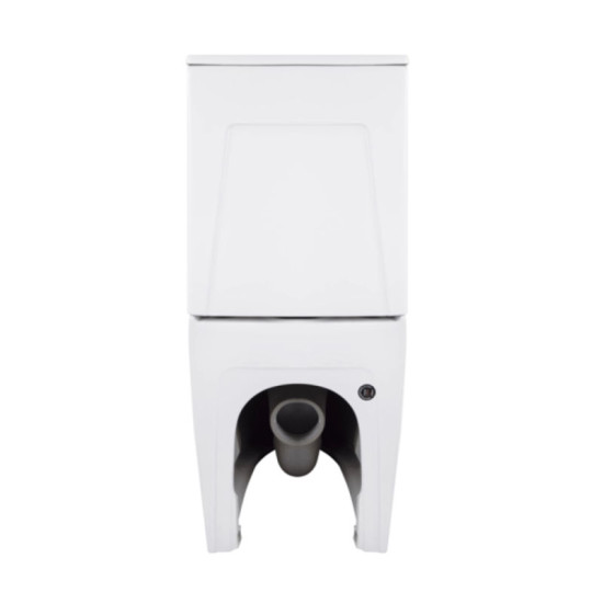 Унітаз-компакт Qtap Robin New Ultra Quiet безободковий з сидінням Soft-Close WHITE QT13226083AW
