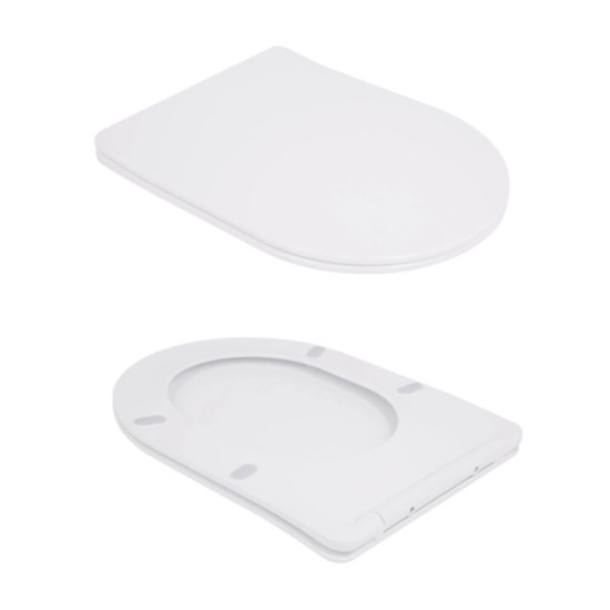 Унітаз-компакт Qtap Robin New Ultra Quiet безободковий з сидінням Soft-Close WHITE QT13226083AW