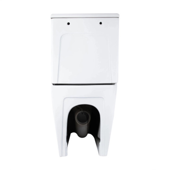 Унитаз-компакт Qtap Stenava Rimless безободковый с сиденьем Soft-close WHITE QT27228303W