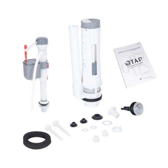 Унитаз-компакт Qtap Stenava Rimless безободковый с сиденьем Soft-close WHITE QT27228303W
