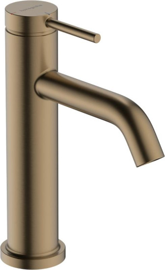 Смеситель для раковины Hansgrohe Tecturis S 110 CoolStart без донного клапана, Brushed Bronze (73312140)