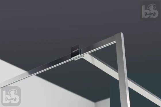 Душова перегородка Imprese WALK-IN з профілем та тримачем, 100x200 скло прозоре s09110001TR