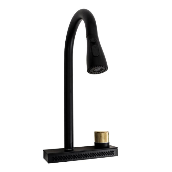 Кухонний змішувач Platinum "Водопад" ZS86 (black)