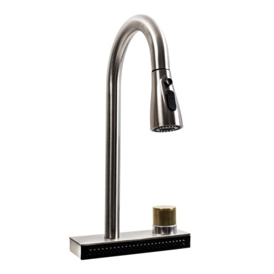 Кухонный смеситель Platinum "Водопад" ZS84 (brushed)