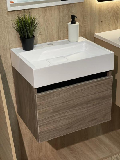 Тумба с раковиной Fancy Marble (Буль-Буль) Palma 500-1 орех Барселона