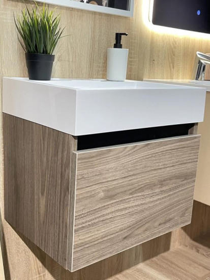 Тумба с раковиной Fancy Marble (Буль-Буль) Palma 500-1 орех Барселона