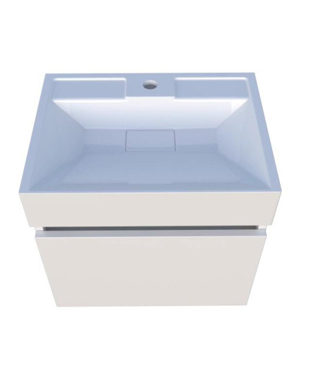 Тумба с раковиной Fancy Marble (Буль-Буль) Palma 500-1 белый МДФ