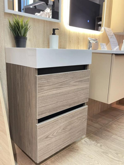 Тумба с раковиной Fancy Marble (Буль-Буль) Palma 500-2 орех Барселона