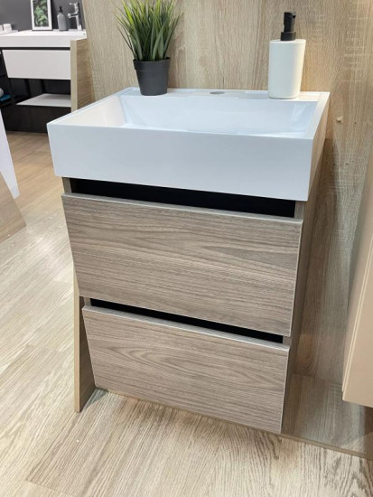 Тумба с раковиной Fancy Marble (Буль-Буль) Palma 500-2 орех Барселона