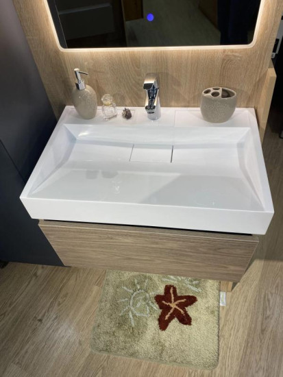 Тумба с раковиной Fancy Marble (Буль-Буль) Palma 700-1 орех Барселона