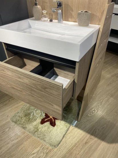 Тумба с раковиной Fancy Marble (Буль-Буль) Palma 700-1 орех Барселона