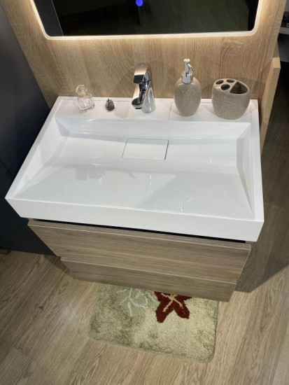 Тумба с раковиной Fancy Marble (Буль-Буль) Palma 700-2 орех Барселона
