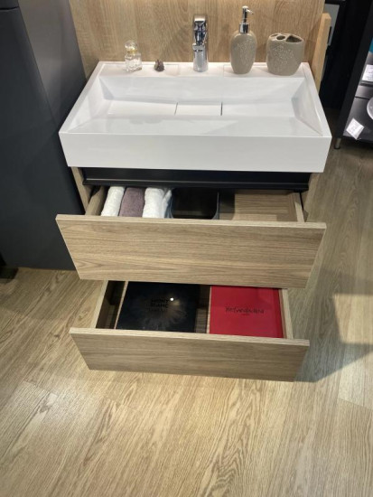 Тумба с раковиной Fancy Marble (Буль-Буль) Palma 700-2 орех Барселона