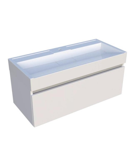 Тумба із раковиною Fancy Marble (Буль-Буль) Palma 1000-1 білий МДФ