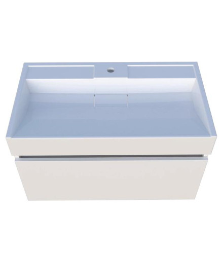Тумба с раковиной Fancy Marble (Буль-Буль) Palma 800-1 белый МДФ