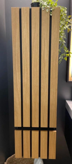 Пенал Fancy Marble (Буль-Буль) MILOS корпус МДФ, фасади рейкова фанера 1200x350x333