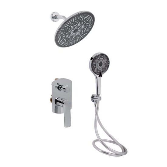 Душевая система скрытого монтажа Qtap Slavonice QTSLA113CRM45898 Chrome