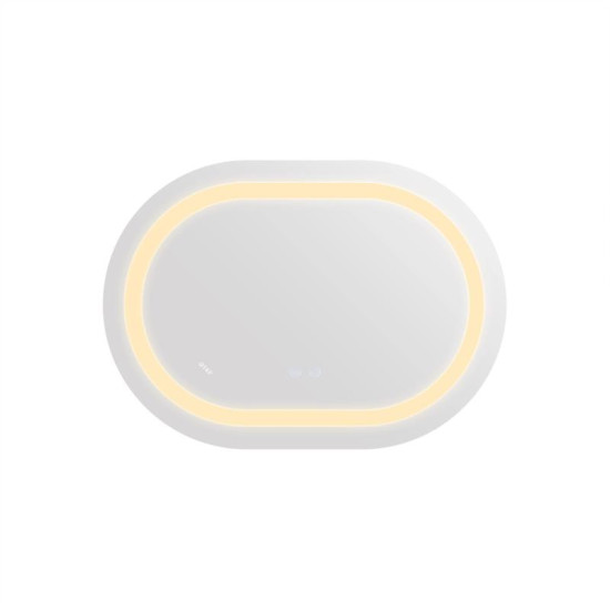 Зеркало Qtap Gemini 600х800 с LED-подсветкой Touch, с антизапотеванием, с диммером QT2578R6080