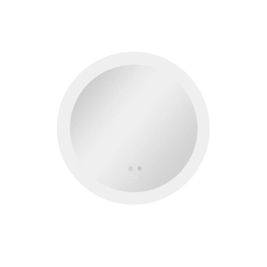 Зеркало Qtap Taurus R800 с LED-подсветкой Touch, с антизапотеванием, с диммером QT2478R807