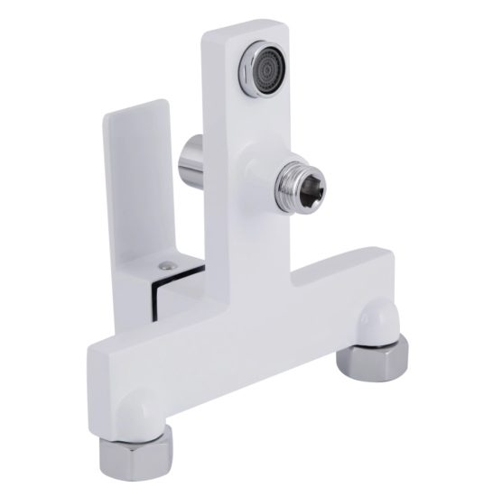 Змішувач для ванни Qtap Gemini QTGEM259CRW45683 Chrome/White