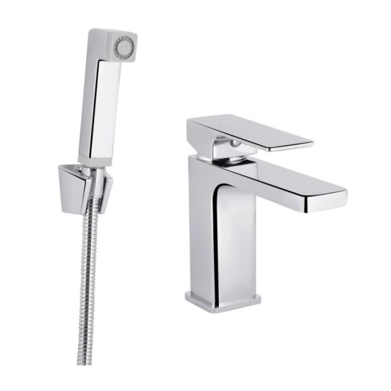 Смеситель для раковины с гигиеническим душем Qtap Gemini QTGEM272CRM45689 Chrome