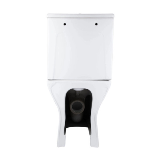 Унітаз-компакт Qtap Aries Rimless безободковий з сидінням Soft-close WHITE QT03228302W