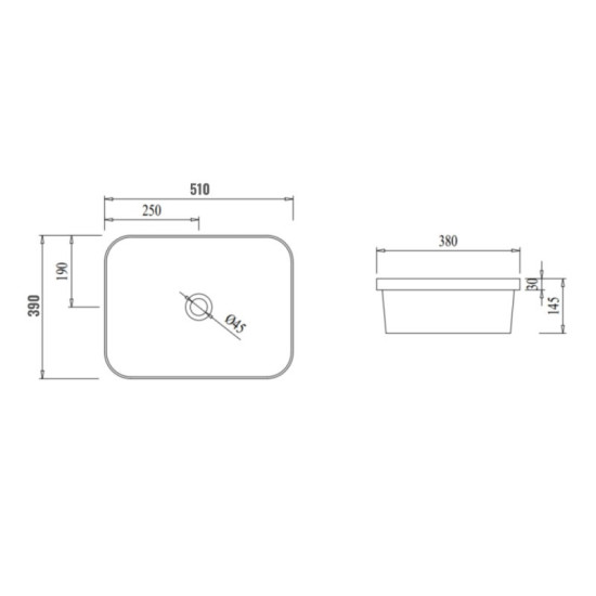 Раковина Qtap Scorpio 500х380х145 White QT1411K490WN