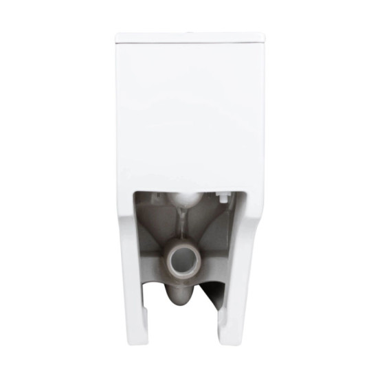 Унитаз-компакт Qtap Kolibri Ultra Quiet безободковый с сиденьем Soft-close WHITE QT10226380W