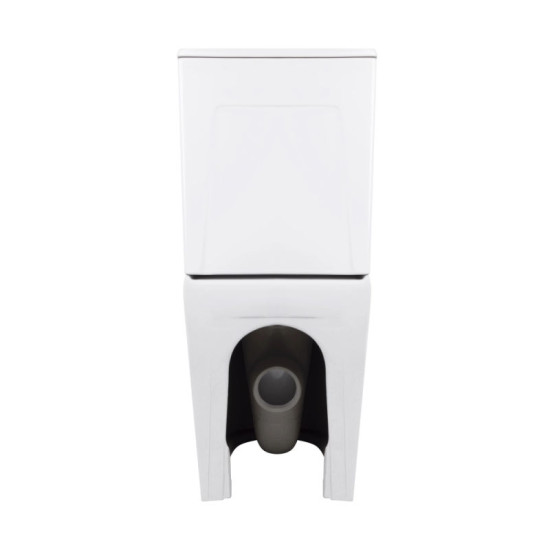 Унитаз-компакт Qtap Virgo Ultra Quiet безободковый с сиденьем Soft-Close WHITE QT18226092AW
