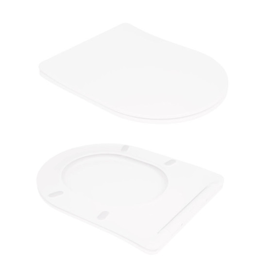 Унитаз-компакт Qtap Virgo Ultra Quiet безободковый с сиденьем Soft-Close WHITE QT18226092AW