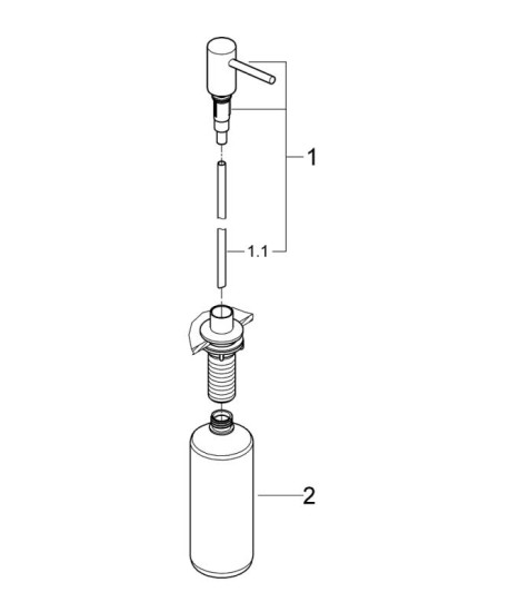 Дозатор для рідкого мила Grohe Cosmopolitan (40535GL0)