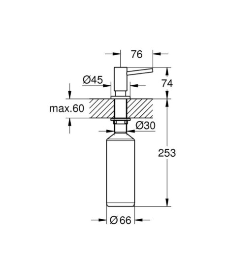 Дозатор для рідкого мила Grohe Cosmopolitan (40535GN0)