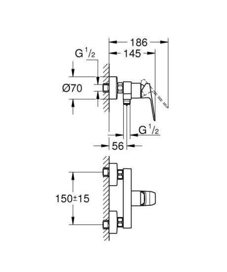 Смеситель для душа Grohe Cubeo 1018242430
