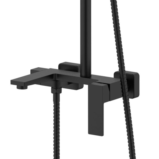 Душевая система Qtap Gemini QTGEM111BLM45686 Black Matt