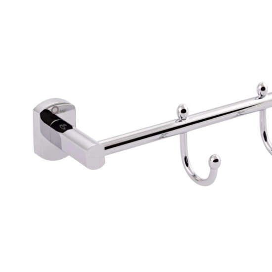 Держатель для полотенец Qtap Liberty 4 крючка 450 мм QTLIBCRM11544 Chrome