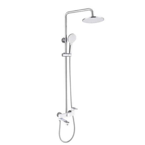 Душевая система Qtap Jay QTJAY111CRW45555 Chrome/White