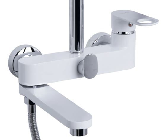Душевая система Qtap Jay QTJAY111CRW45555 Chrome/White