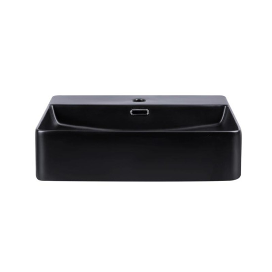 Раковина Qtap Nando LT 500х420х130 Matt black QT12116146AMB