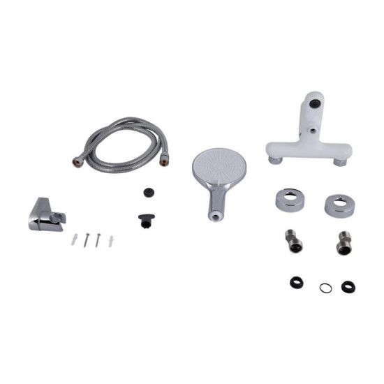 Смеситель для ванны Qtap Jay QTJAY259CRW45553 Chrome/White