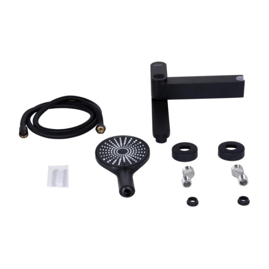 Змішувач для ванни Qtap Jay QTJAY260BLM45548 Black Matt