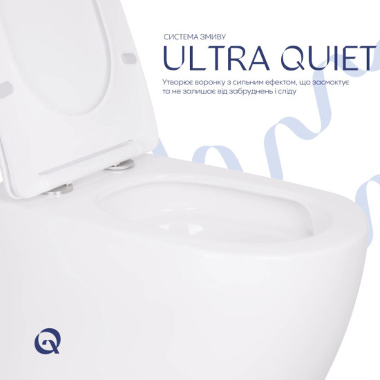 Унитаз подвесной Qtap Robin Ultra Quiet Soft-close QT13332381AW