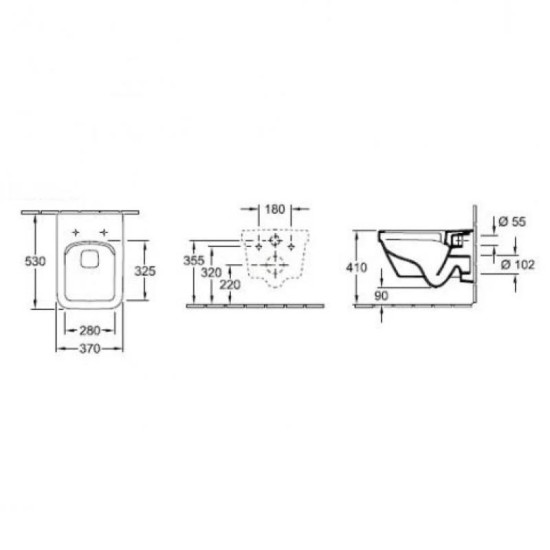 Унитаз подвесной Villeroy&Boch Architectura 5685R001P